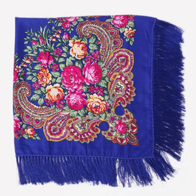 Ladies scarf with flowers - 12 colours