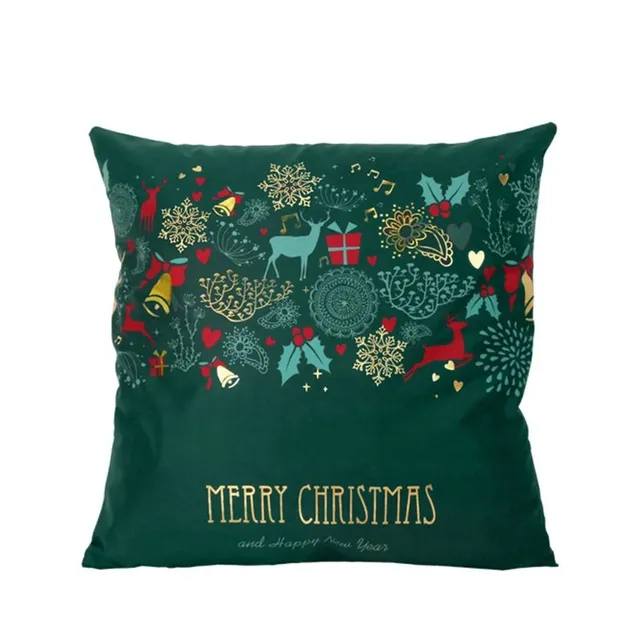 Christmas pillowcase green