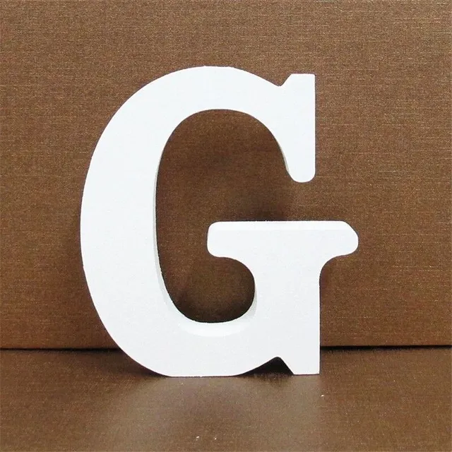 Decorative wooden letter