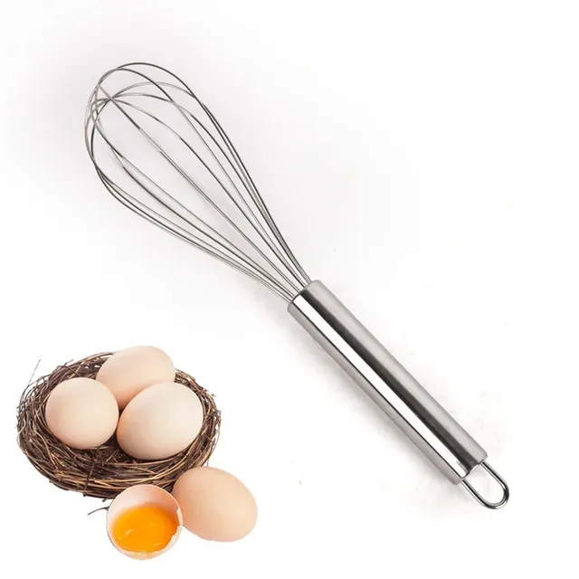 Hand-held stainless steel egg whipped creamer