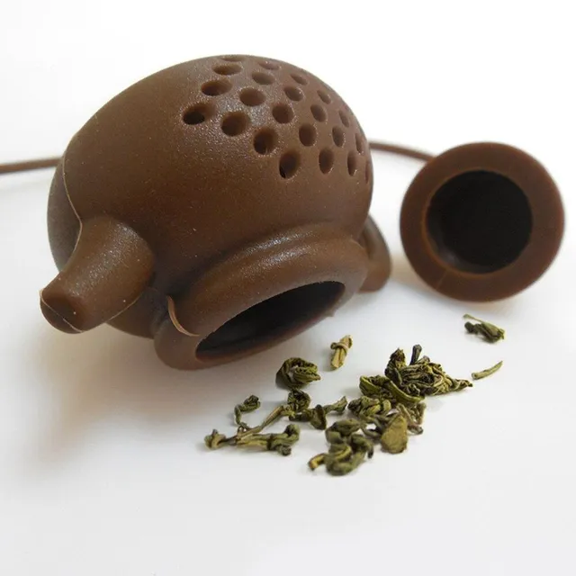 Silicone strainer for teapot