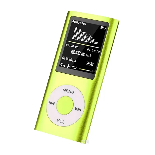 Přenosný MP3 a MP4 přehrávač s rádiem FM a 1,8" barevným displejem