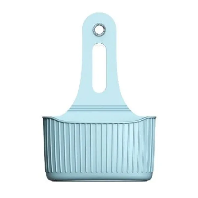 Handy adjustable holder/dripper for sponges and wire in pastel colours b-blue