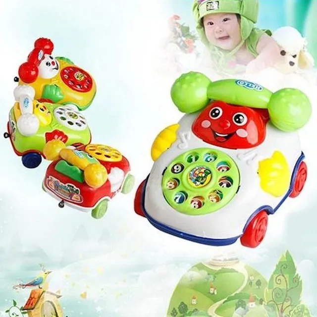 Children's phone on wheels