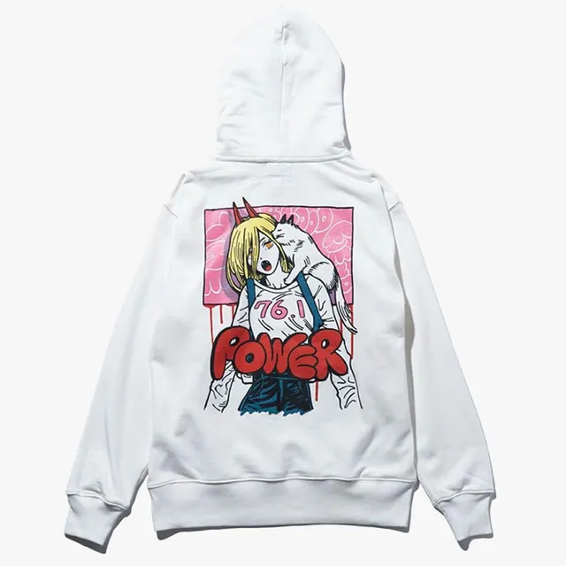 Chain saw Man Power and Meowy Hoodie