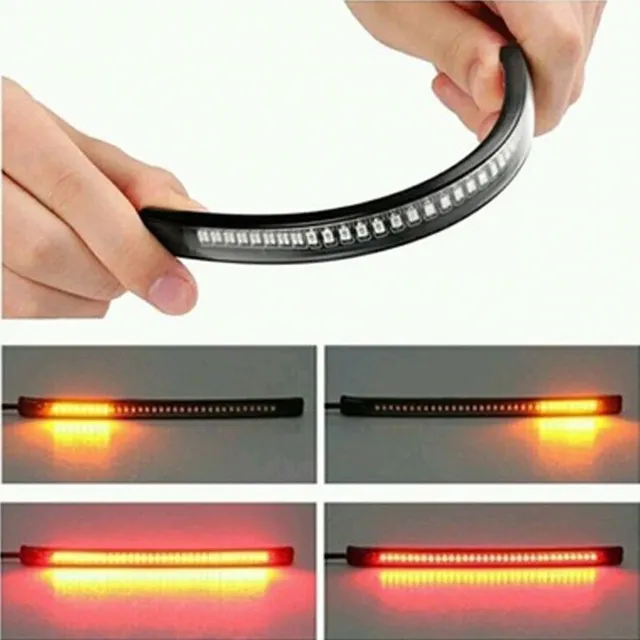 Brake LED stripe for motorcycle