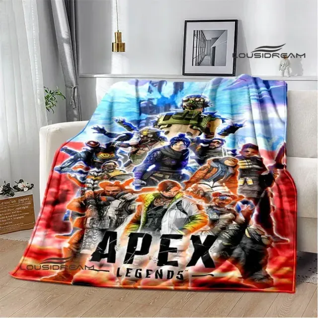 Couverture imprimée douce et agréable pour enfants avec des motifs du jeu Apex Legends