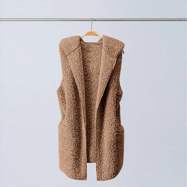 Stylish ladies' warm long vest Lisa