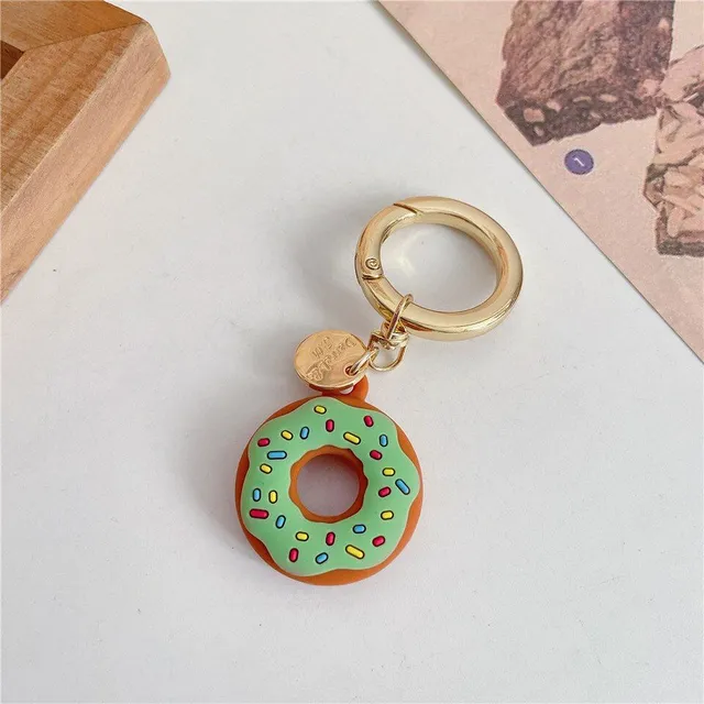 Joli étui en silicone pour AirTag Donuts