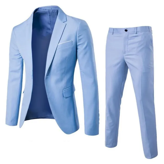 Trendy men's suit with pocket Cladence