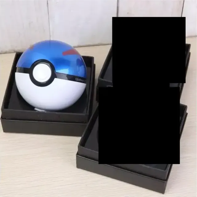 Štýlová Powerbanka v Okrúhlom Pokéballe z Pokémonových rozprávok