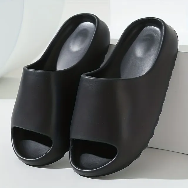 Men's EVA foam slippers, comfortable at home and outside, with anti-slip sole and open tip