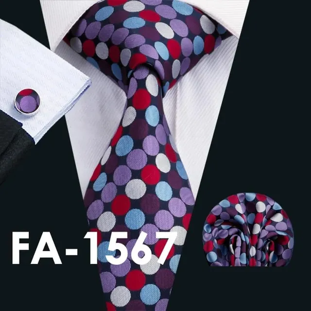 Stylish Men's Set © Tie, Kapeník, Cuff linkek