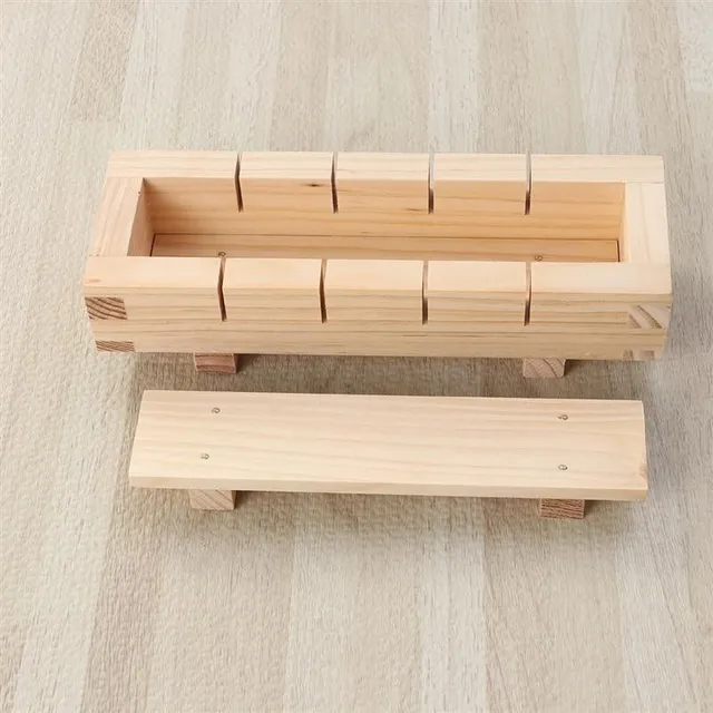 Wooden form for sushi