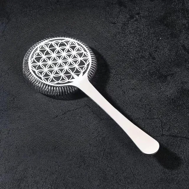Luxurious stainless steel cocktail sieve - several motif variants