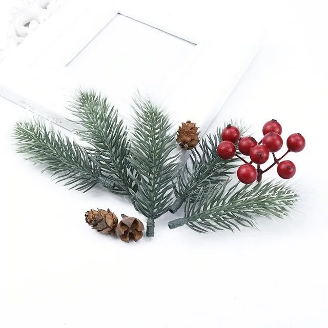 Artificial pine twig 10 pcs