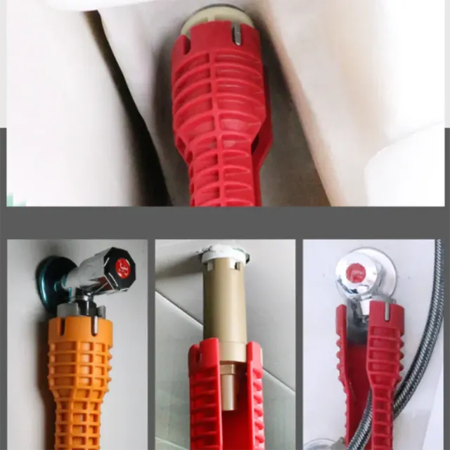 Klíč na umyvadlo Flume - protiskluzový, pro opravy kuchyňských dřezů a montáž baterií v koupelnách