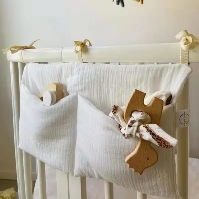Beautiful and practical fabric crib organizer - various motifs Roald