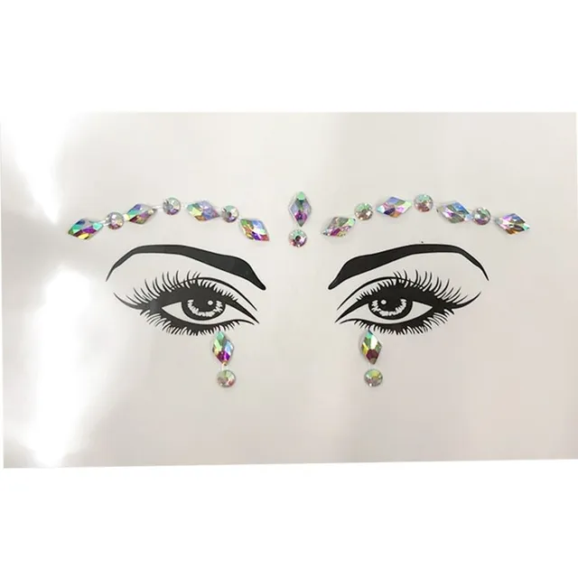 Sexy self-adhesive face rhinestones