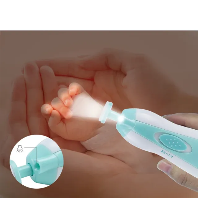 Elektrické střihátko na nehty pro kojence s multifunkčním manikúrním setem