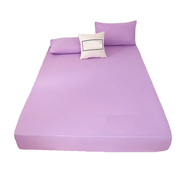 Unicolor posteľný list 0 x 00 cm béžový Phoenix fialova