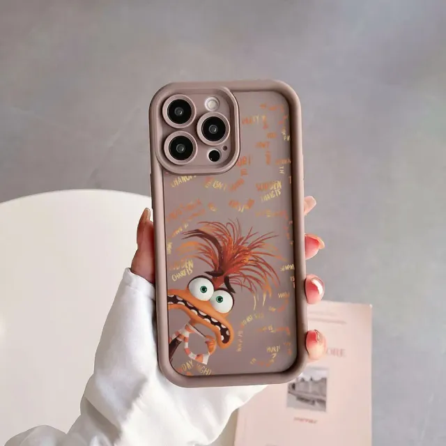 Coque en silicone colorée pour téléphones Samsung avec des motifs des personnages préférés du film Vice-Versa 2 - Inside Out 2