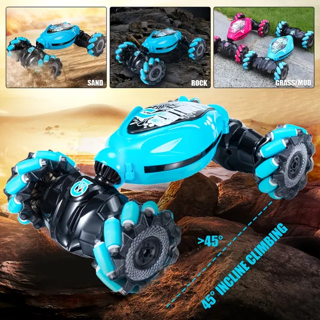 Voiture RC gestuelle, 4WD télécommande 2,4G pour enfants et adultes, contrôle par mouvement de la main