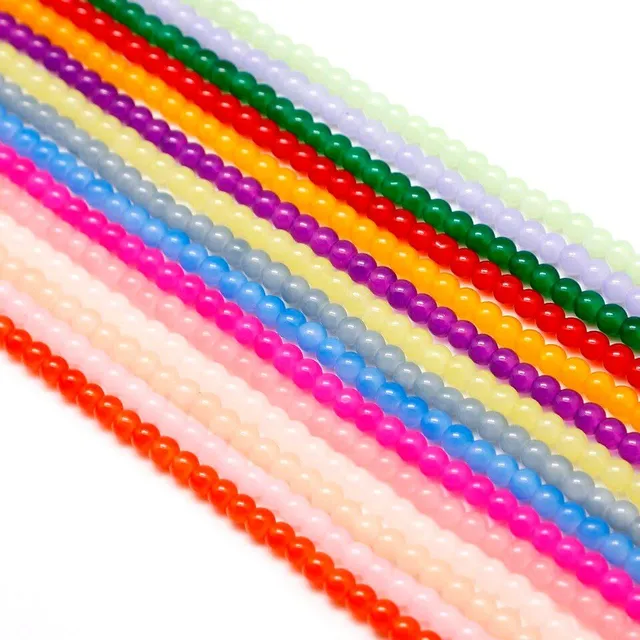 Coloured glass beads for jewellery production