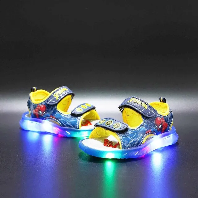 Boys' glowing sandals Spiderman