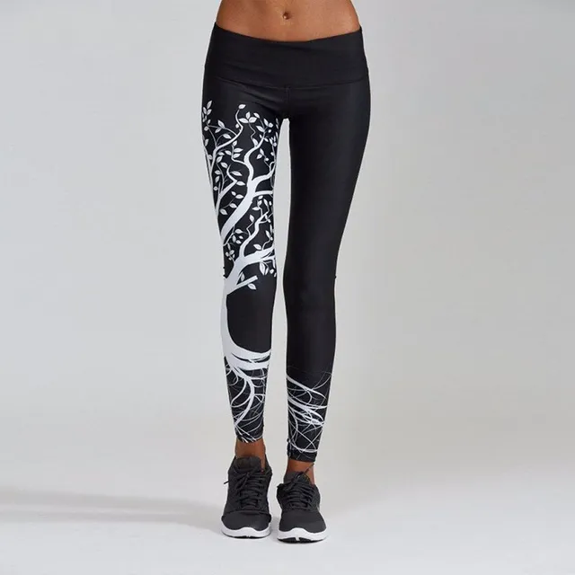 Women's leggings with tree motif