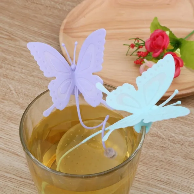 Silikonowy siew do herbaty motyla