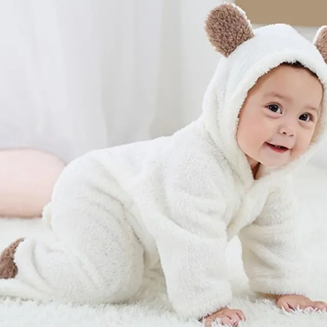 Baby winter jumpsuit with ears - 7 colours