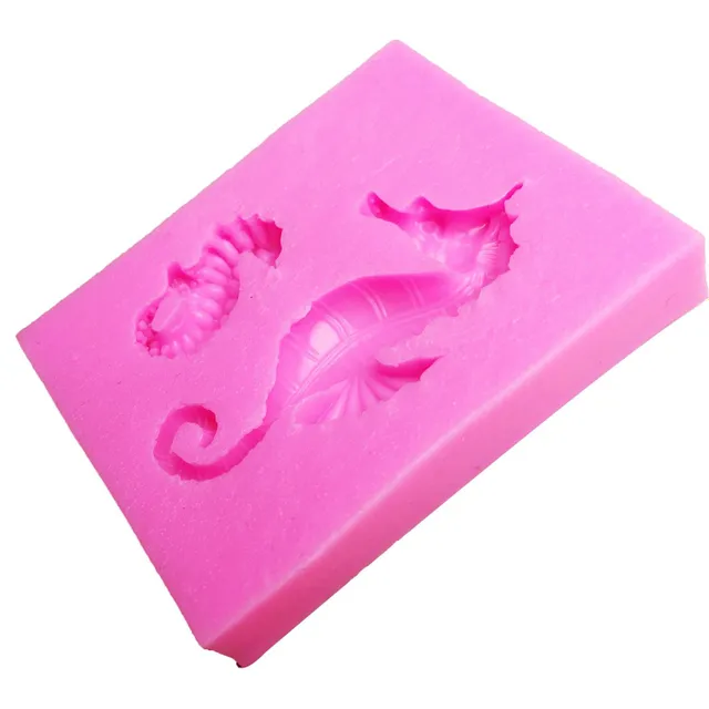 Silicone form of sea horse