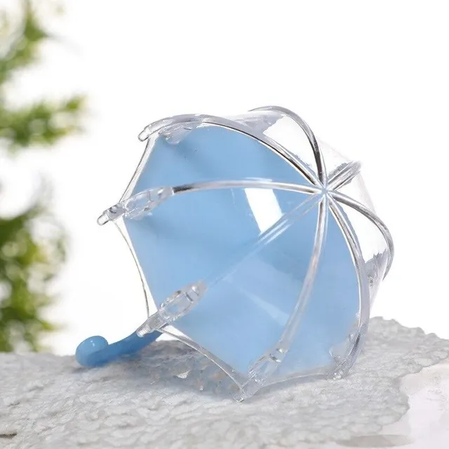 Plastic candy box in the shape of an umbrella 12 pcs