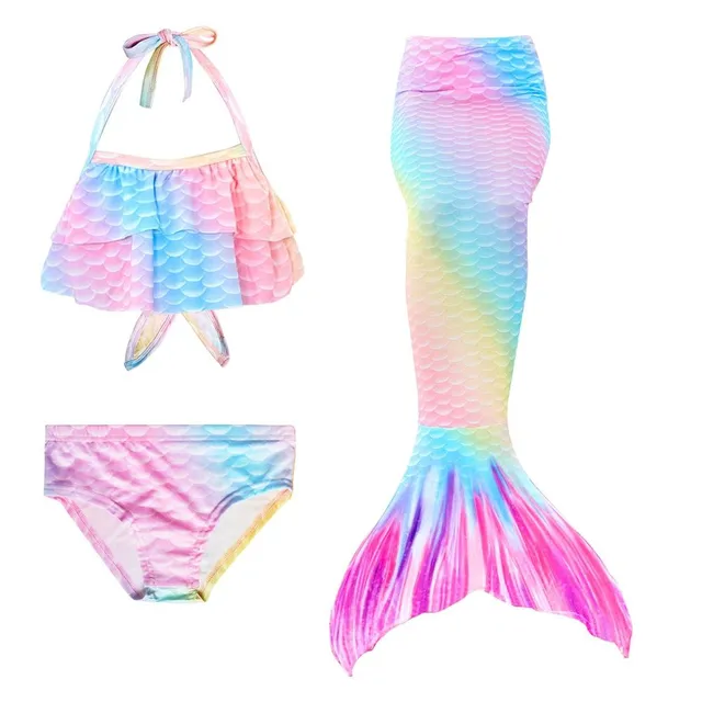 Girls Cute Swimsuit Mermaid