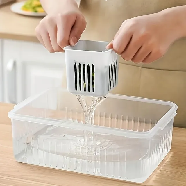 Practical Plastic Storage Kit for Fridge - For Fruit, Vegetables and More Food