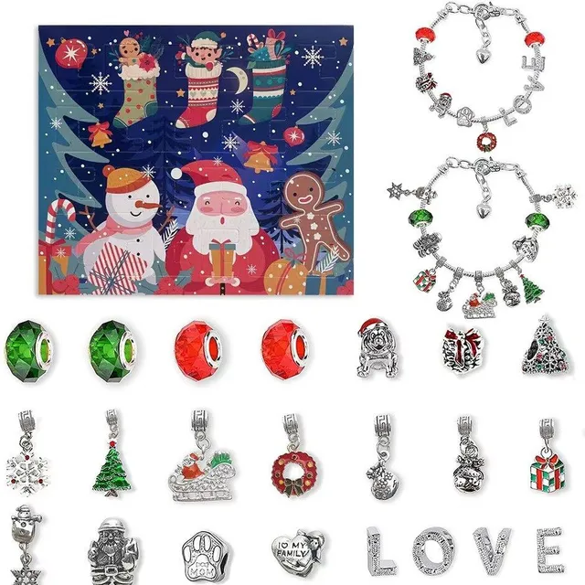 Advent calendar - 22 beads for bracelet