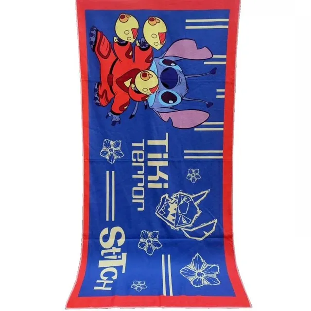 Ręcznik plażowy dla dzieci z niesamowitymi odciskami znaków Stitch 6