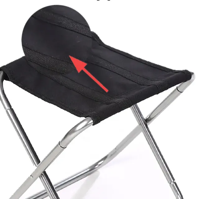 Foldable portable outdoor stool for travelling, picnic or camping