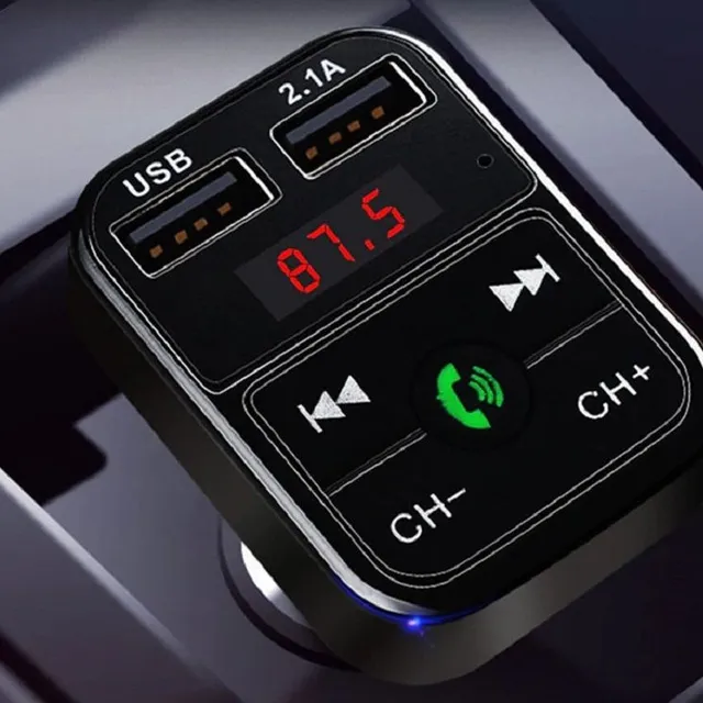 Chargeur de voiture avec émetteur FM Bluetooth