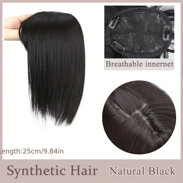 Half wig made of artificial hair for women with thinning hair - Hair Topper