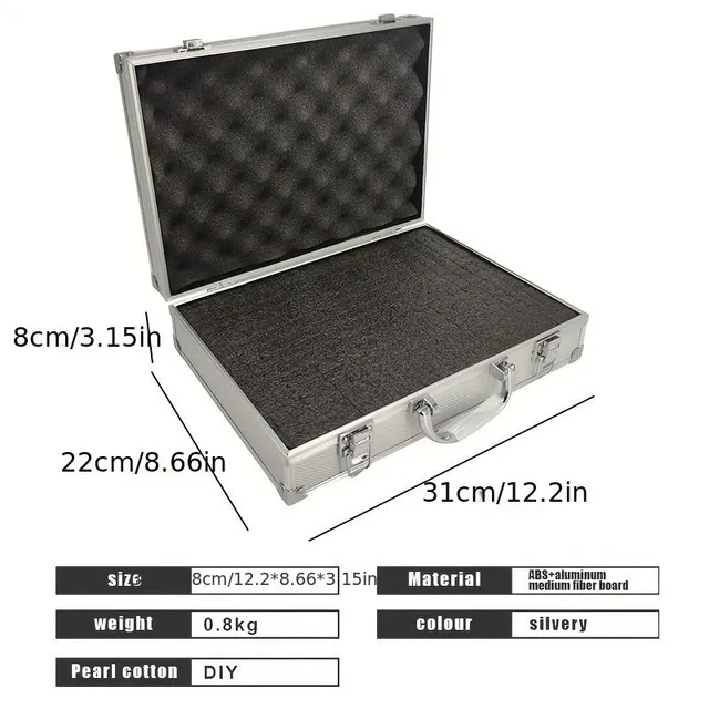 Universal aluminium box for tools, documents