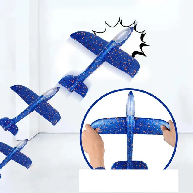 Catapultă avion de hârtie pentru copii - planor din spumă
