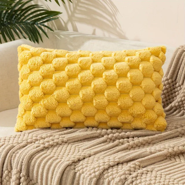 Square pillow cover with zipper and one-sided printing, flat decoration