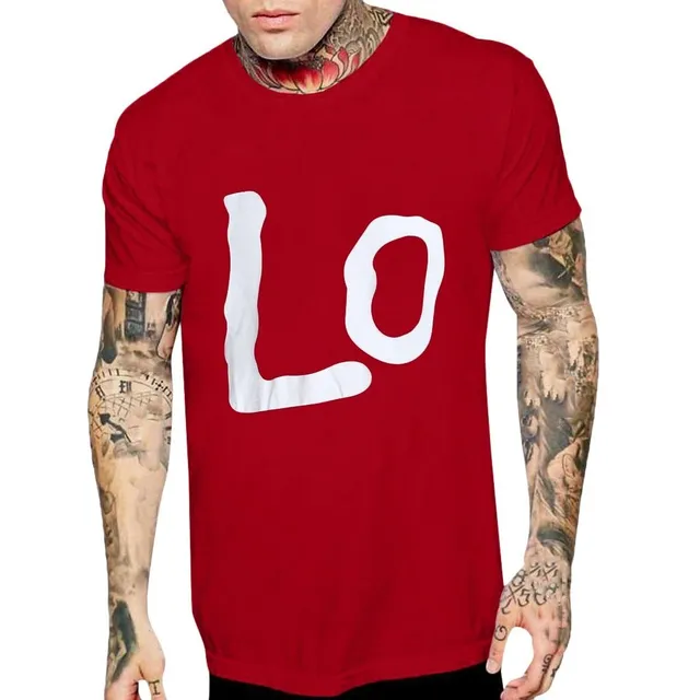 Tricou trendy cu inscripția LOVE pentru cupluri îndrăgostite