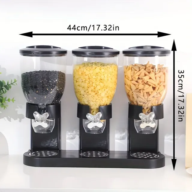 Household cereal tank 3v1 - cereal dispenser and rice storage container