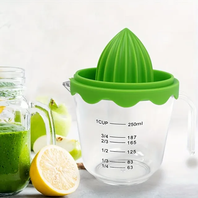 Manual fruit juicer with measuring marks: Ideal for home kitchen - No electricity