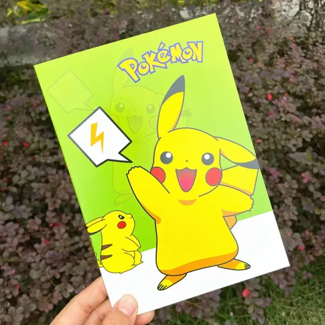 Children's lined notebook with the theme of the popular Pokemon Pikachu