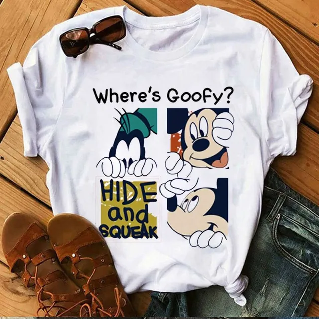 Damski nowoczesny T-shirt Mickey Mouse Burch