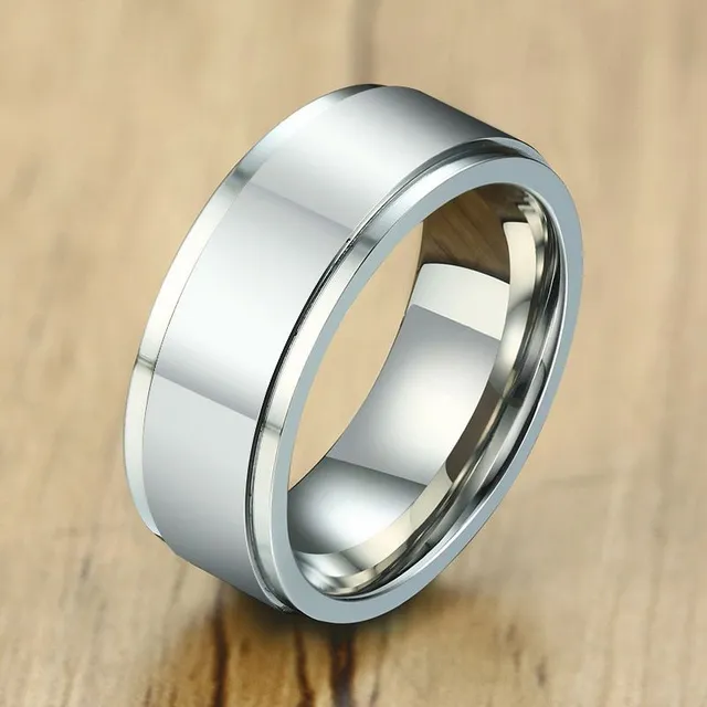 Férfi rozsdamentes acélból készült pörgős gyűrű